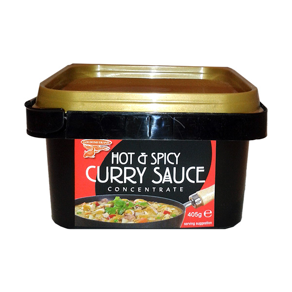 Hot &amp; Spicy Curry Sauce 405g – Chelmsford Wholefoods